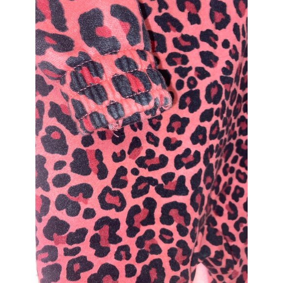 Nike Infant Girls' Leopard Full-Zip Coverall 12M Pink Black   Cotton Full Zip Sn - Picture 5 of 6